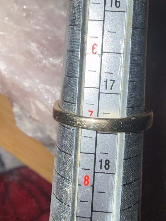 Vintage 10 karat yellow gold, Sapphire, and Diamond ring Sz 7 - Picture 11 of 17